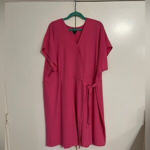 Pink bobeau wrap dress